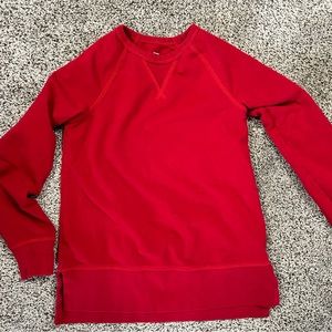 Primary red tunic sweatshirt